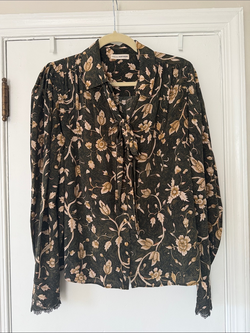 Ulla Johnson Adelaide Long Sleeve Silk Blouse